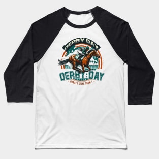funny derby day horse racing steal show Baseball T-Shirt